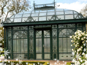 Victorian Glass Greenhouse With Premium Metal Frame & Glass Paneling